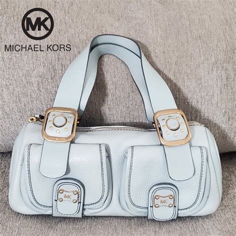 michael kors bab blue bag